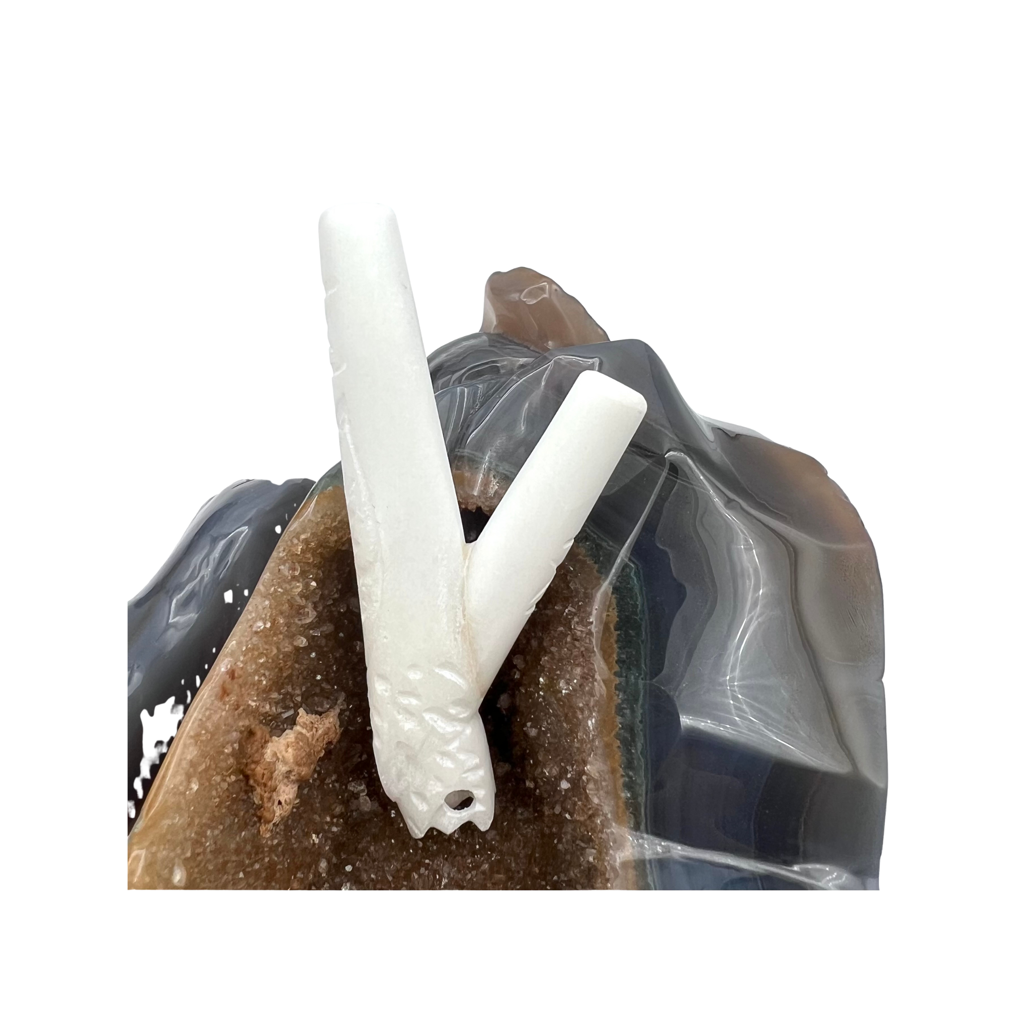 Condor Kuripe en pierre blanche