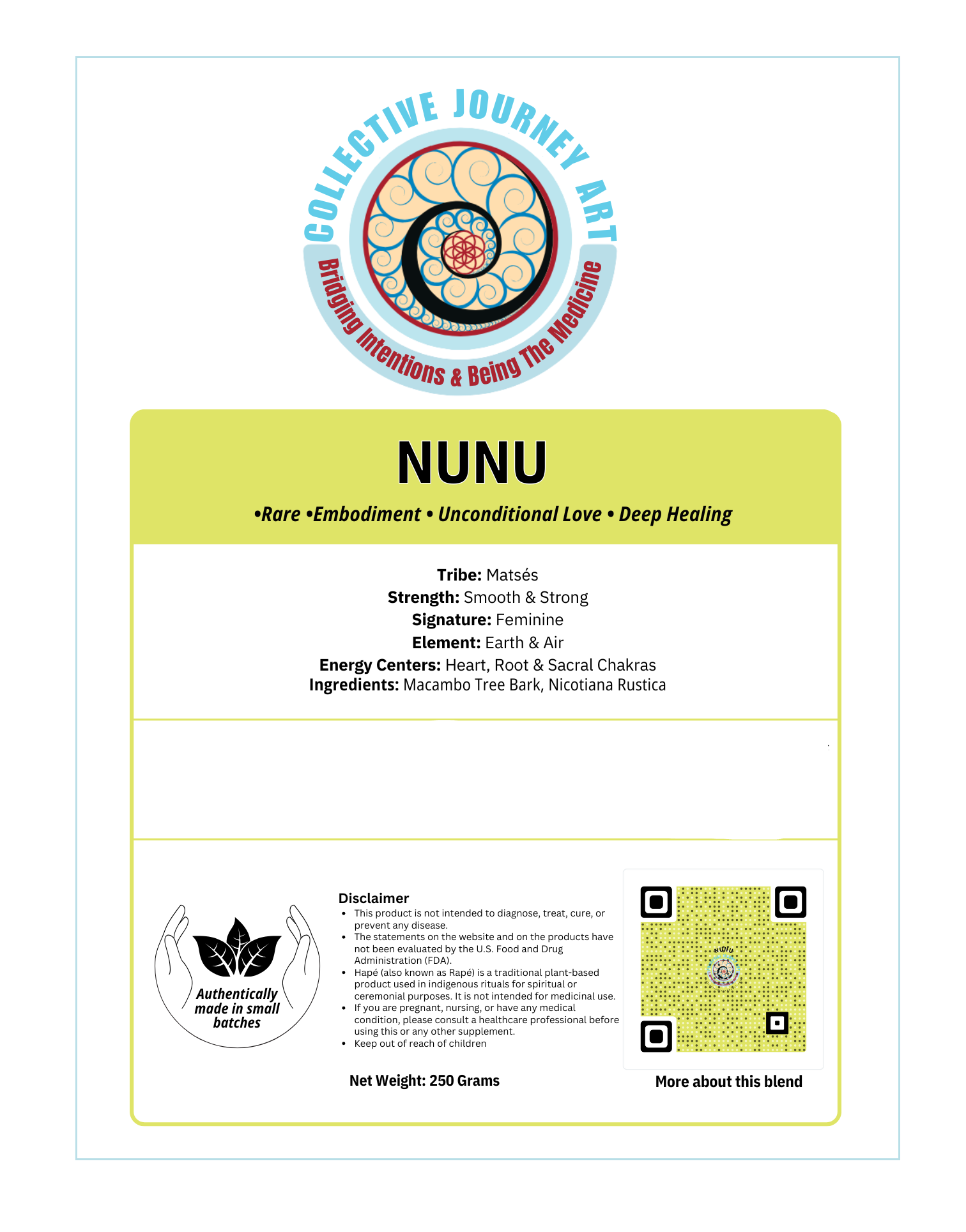 Hapé NUNU Authentic Rapé