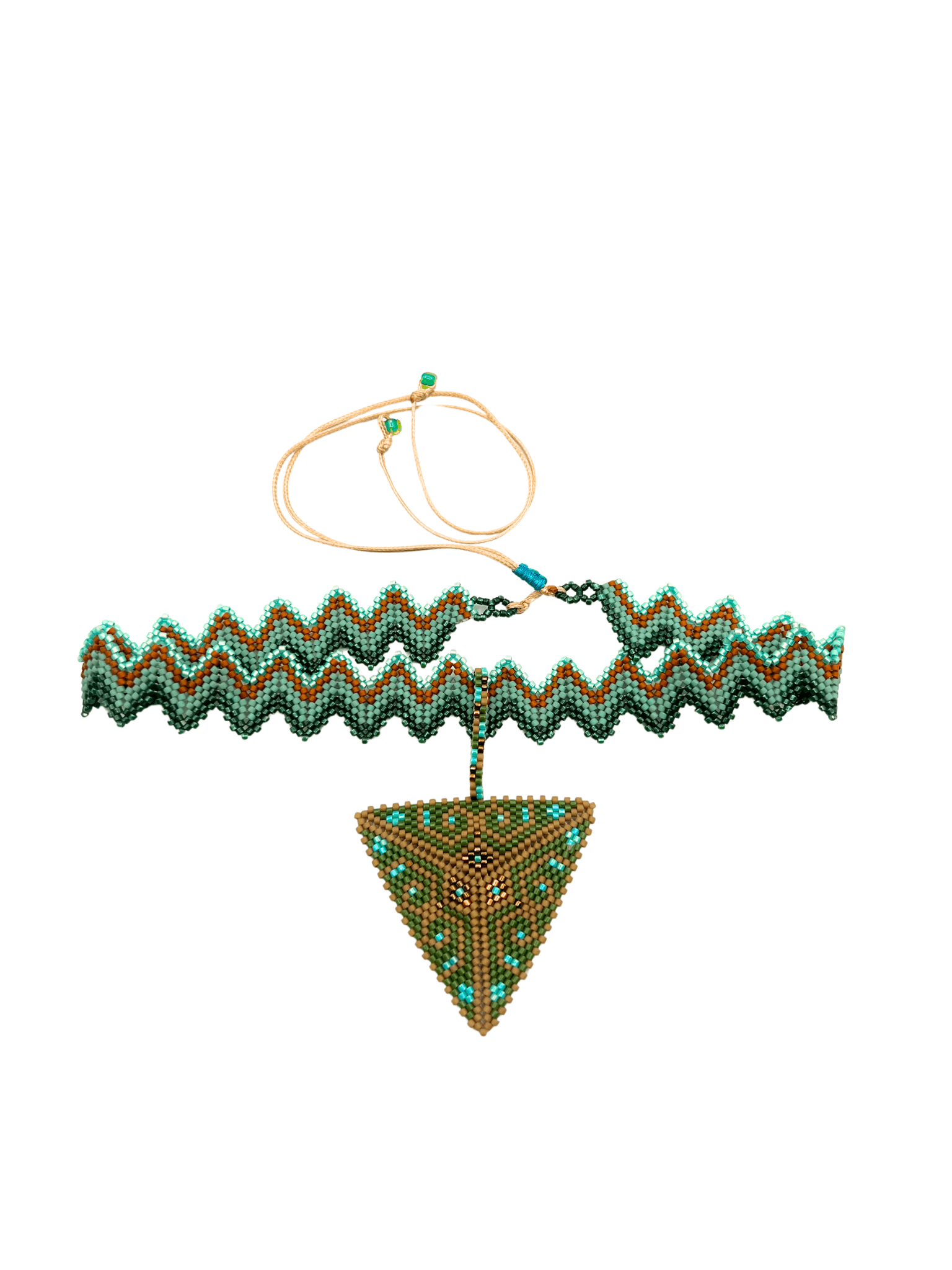 Crown Pyramid Pendant Choker/Headpiece by Collective Journey Art