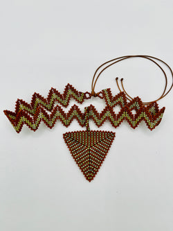 Crown Pyramid Pendant Choker/Headpiece