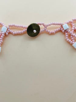 pink and white clasp