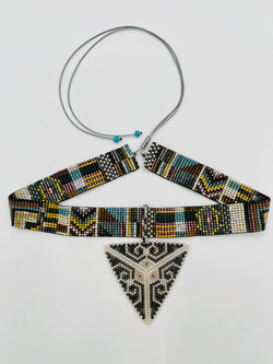 Pyramid Pendant Choker/Headpiece- 12 line