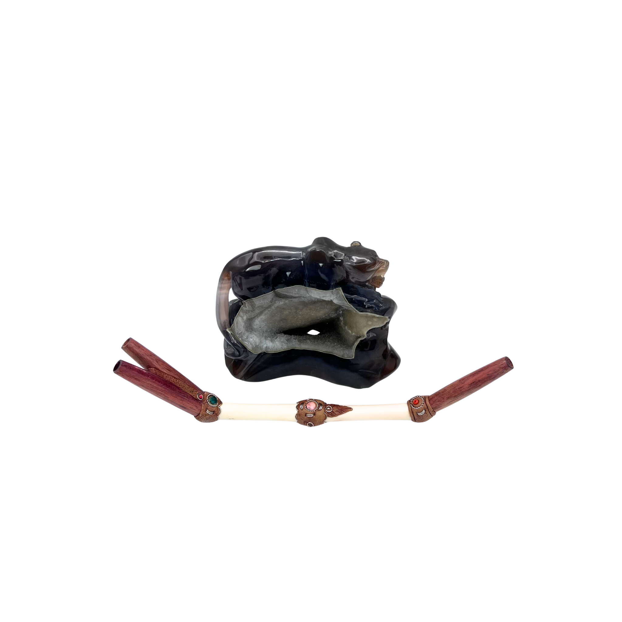 Double Nostril Bone Tepi