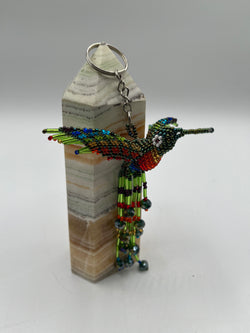 Colibri-Hummingbird Key Chain-Czech Beads