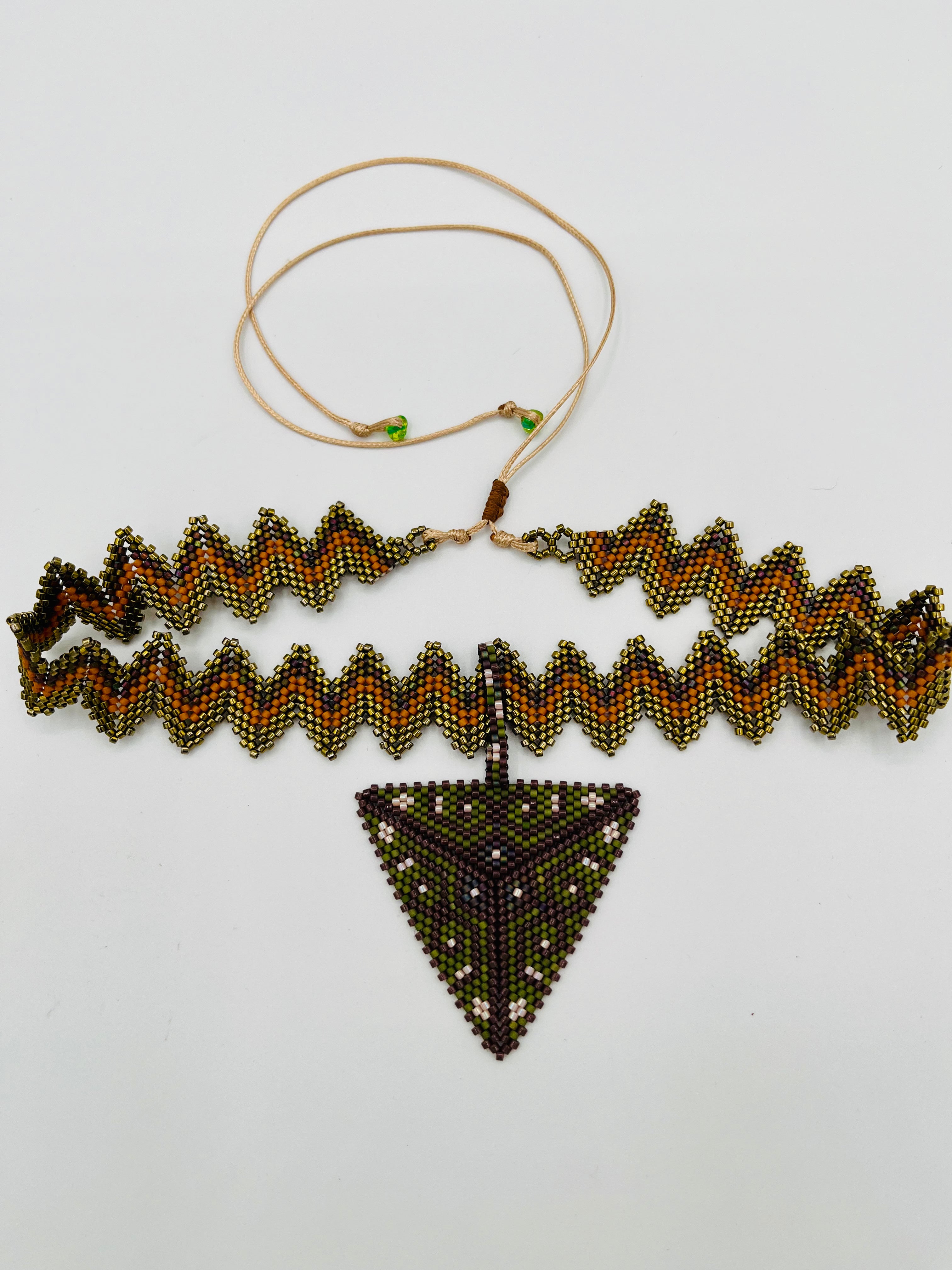 Crown Pyramid Pendant Choker/Headpiece