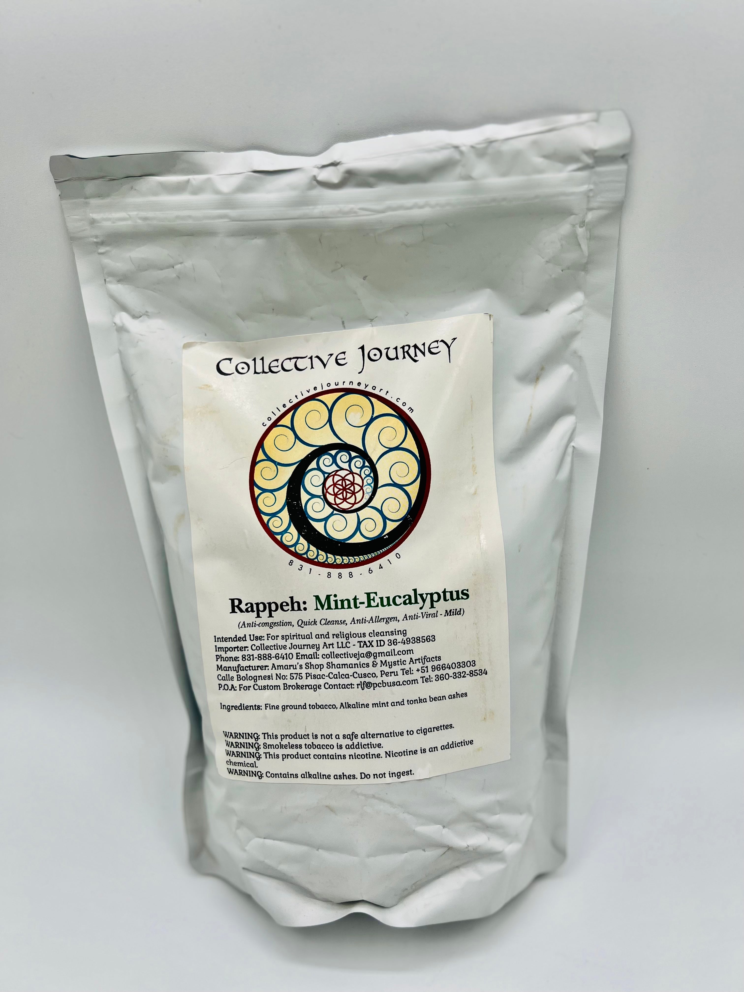 Hapé EUCALYPTUS (MINT) Rapé  [Anti-congestion, Quick Cleanse, Anti-Allergen, Anti-Viral-MILD]