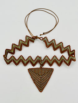 Crown Pyramid Pendant Choker/Headpiece