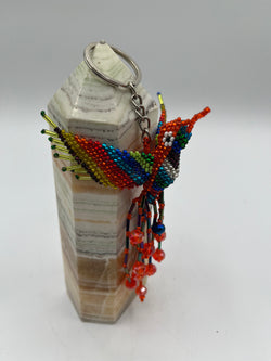 Colibri-Hummingbird Key Chain-Czech Beads