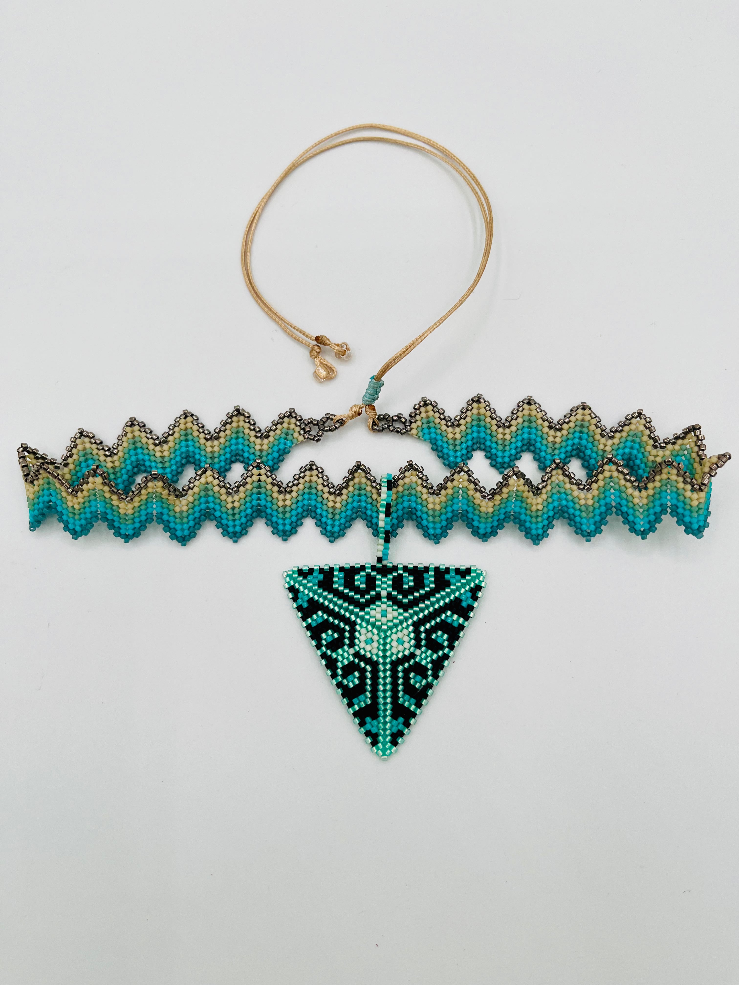 Crown Pyramid Pendant Choker/Headpiece