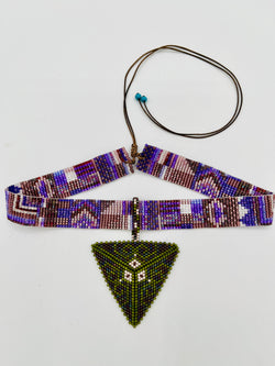 Pyramid Pendant Choker/Headpiece- 12 line