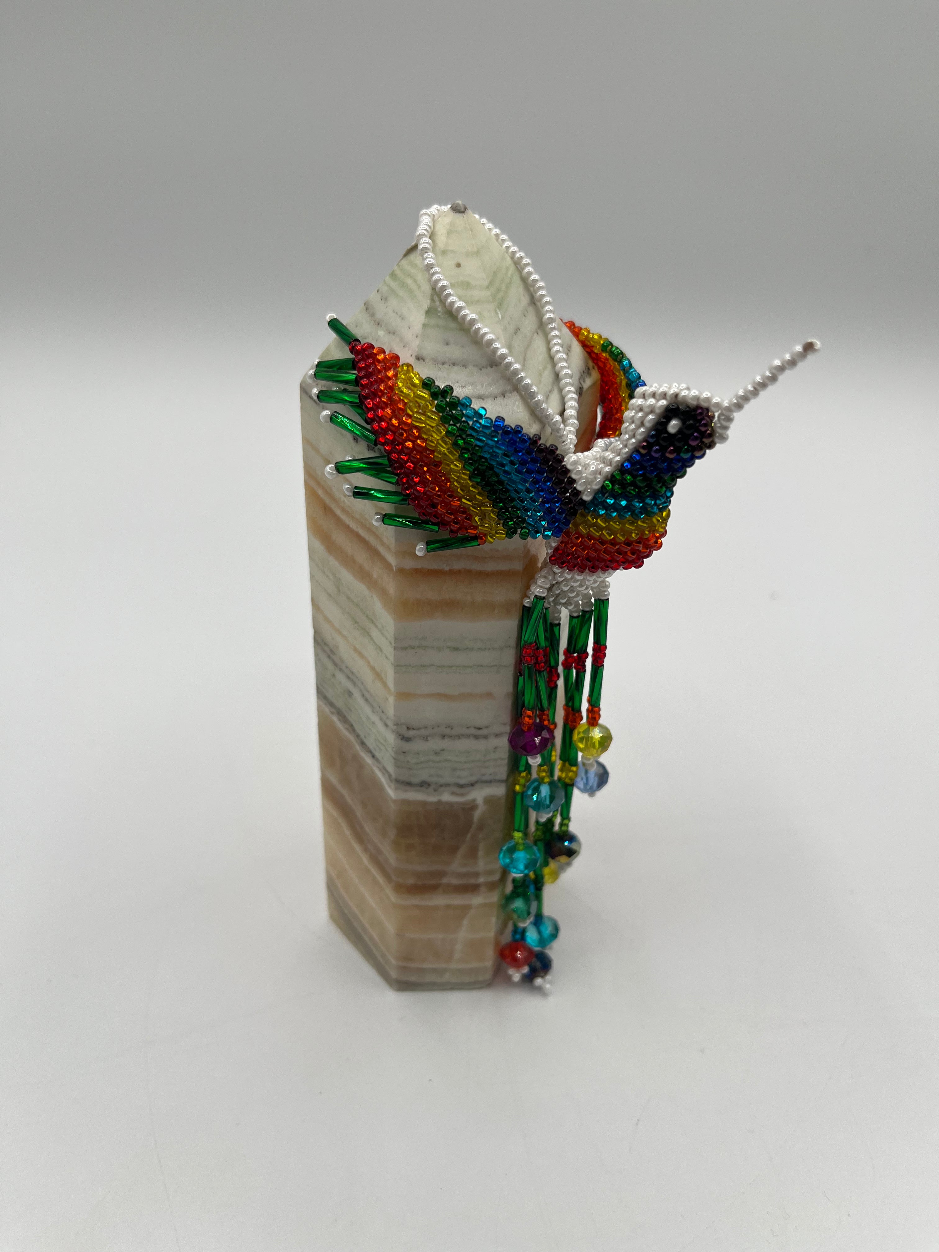 Colibri/Hummingbird Ornament Car/Wall Hang - Czech Beads