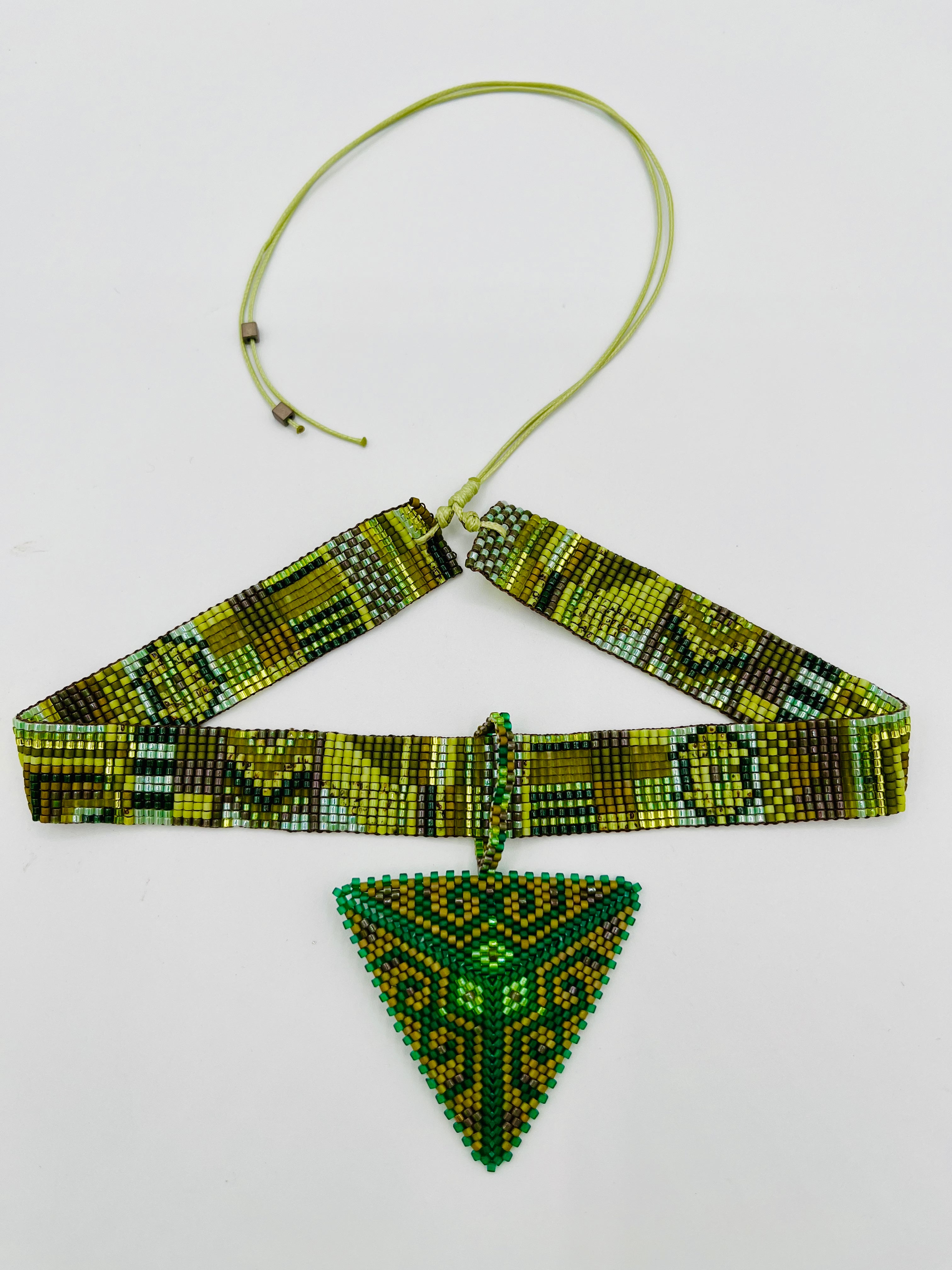 Pyramid Pendant Choker/Headpiece- 12 line