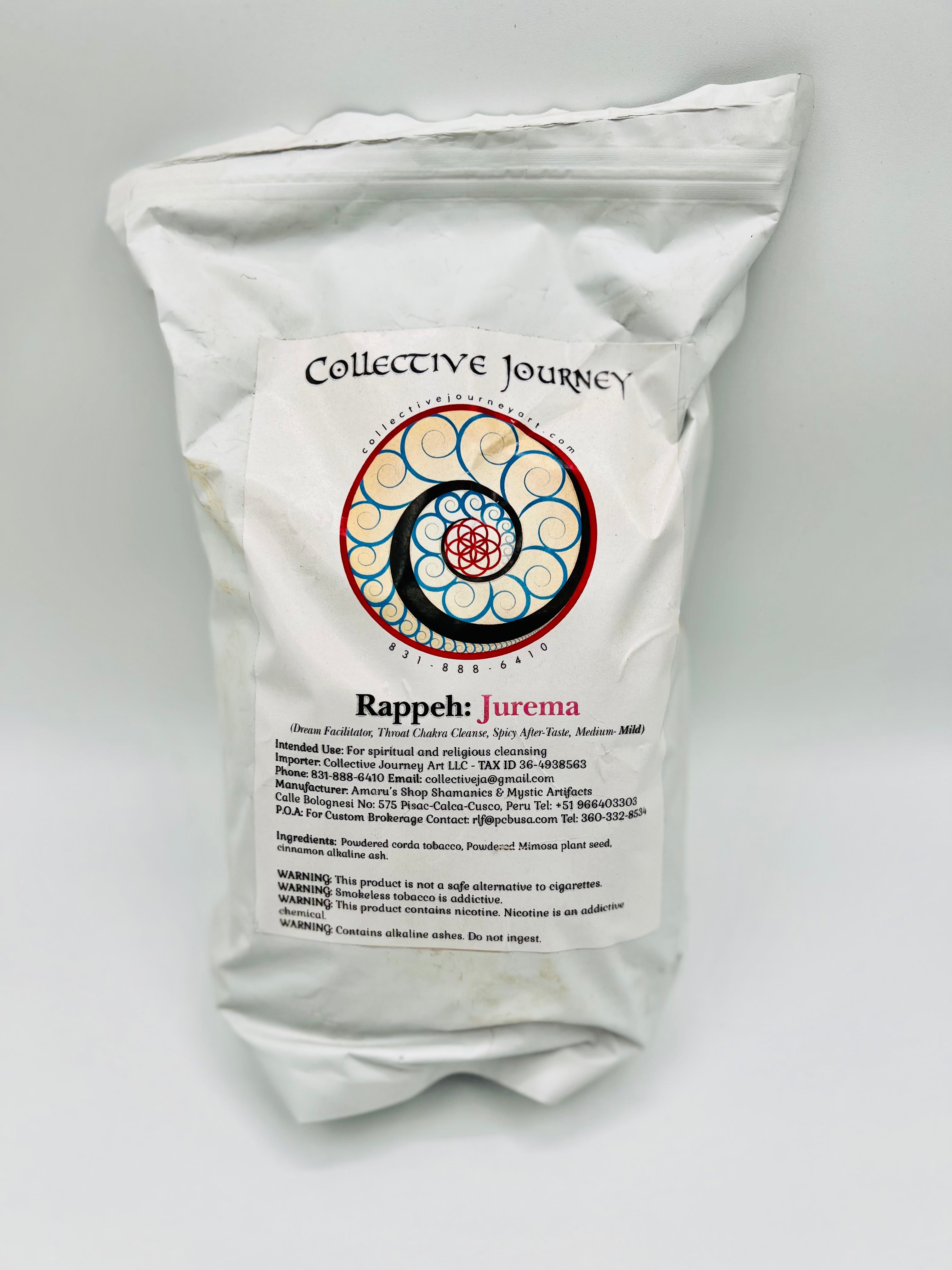 Hapé JUREMA Rapé [Dream Facilitator, Throat Chakra Cleanse, Spicy After-Taste-MEDIUM-MILD]