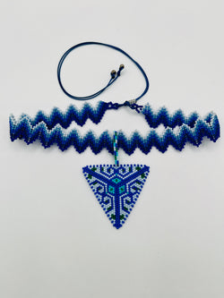 Crown Pyramid Pendant Choker/Headpiece