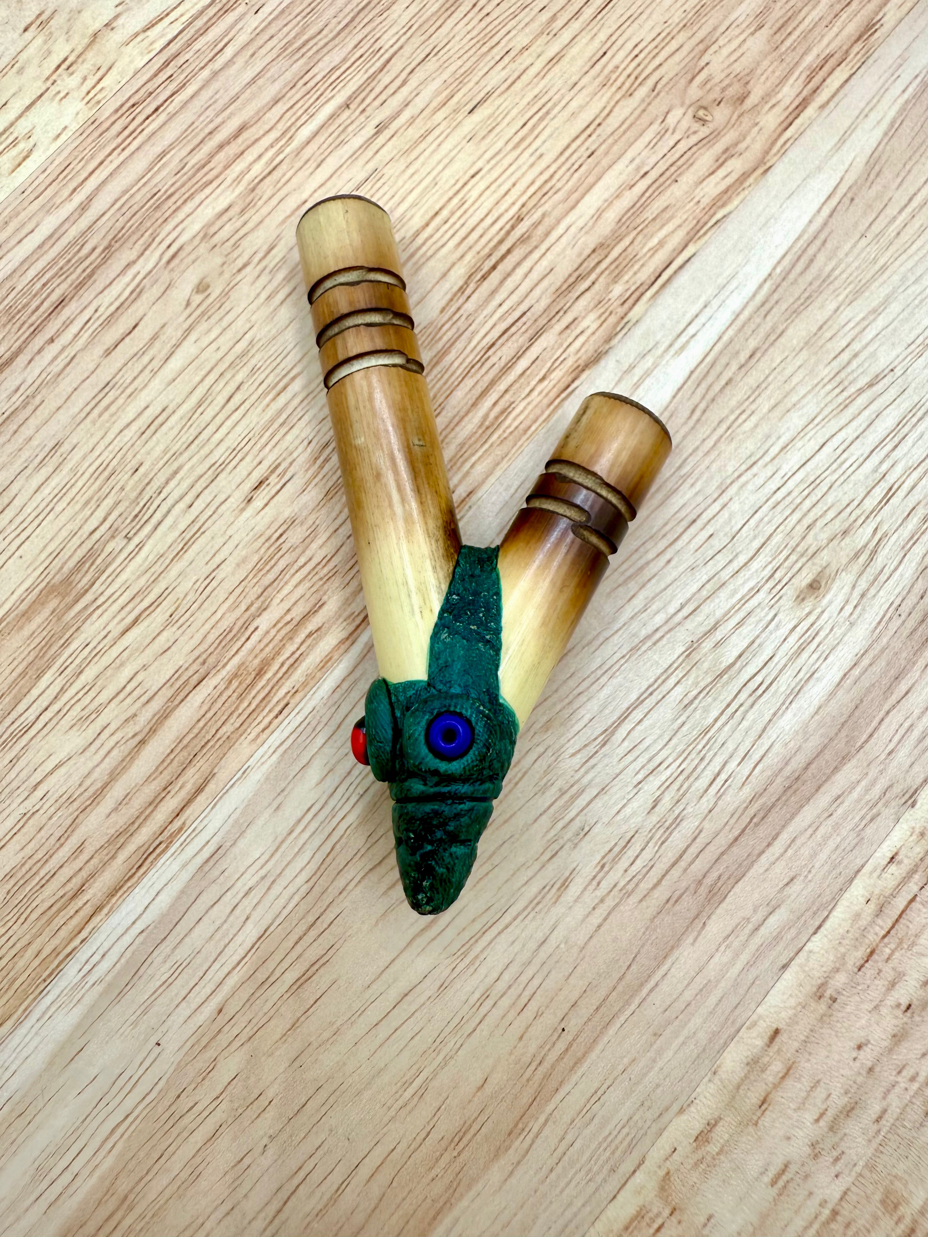 hape tobacco pipe Handmade Bamboo Kuripe to self serve Hapé or Rapé hape tobacco pipe Handmade Bamboo Kuripe to self serve Hapé or Rapé