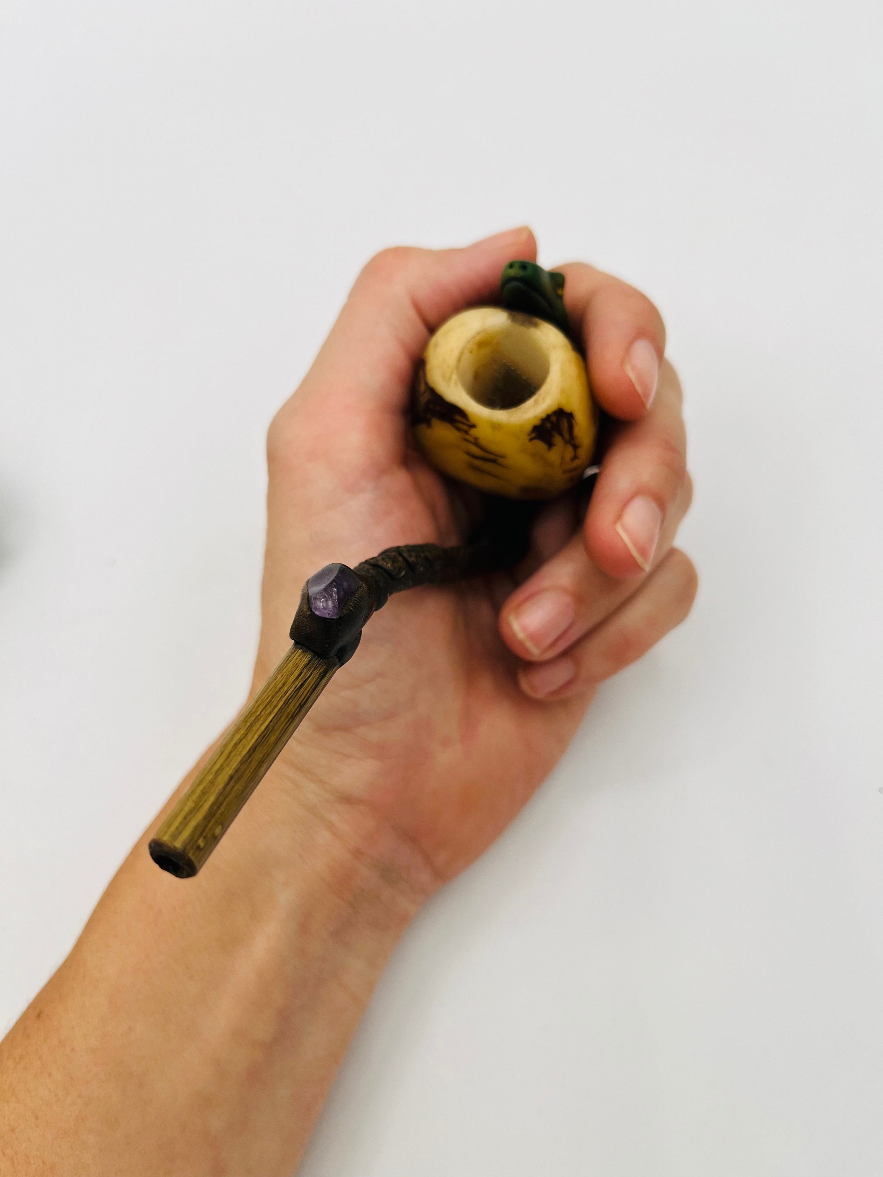Curved Tagua Classic Pipe