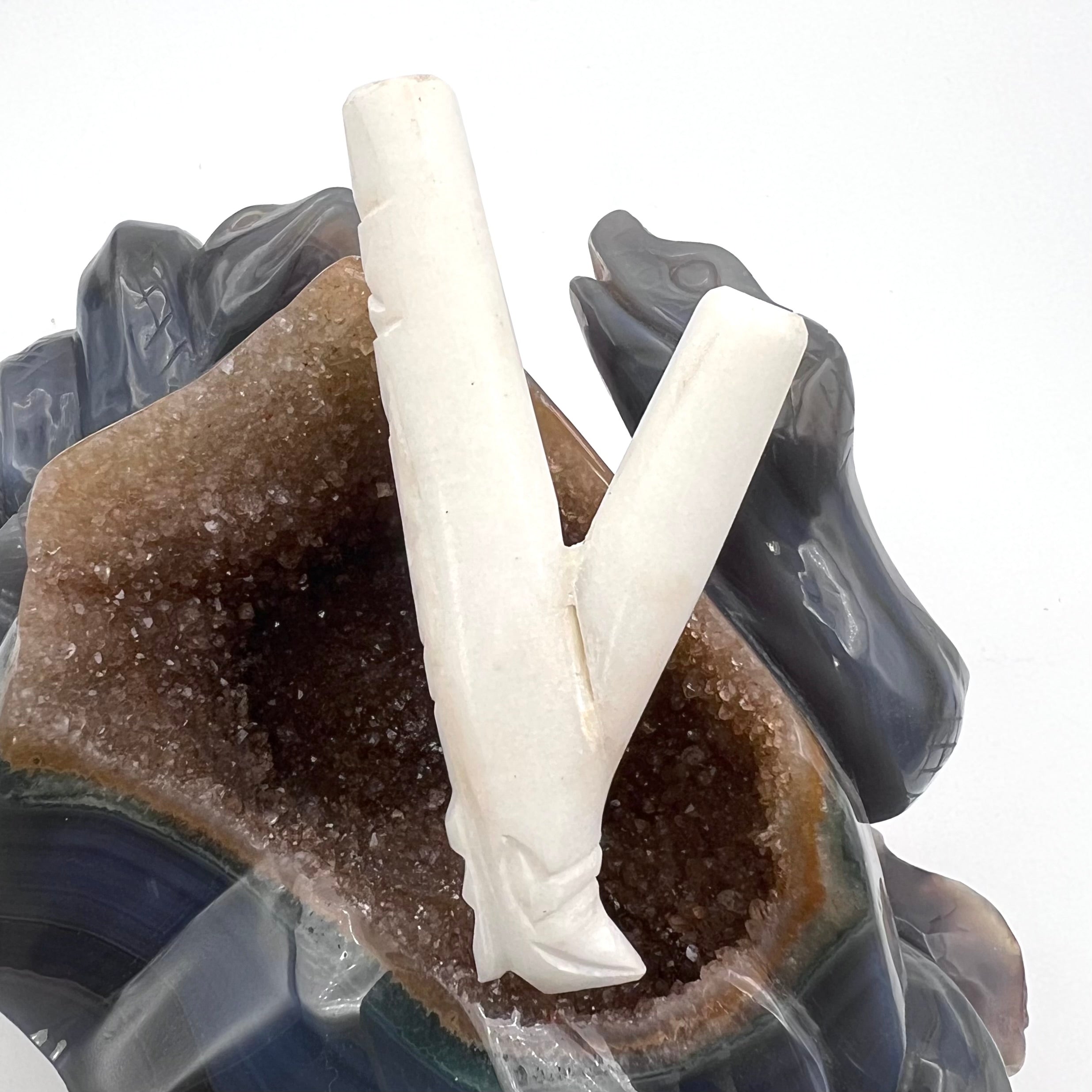 White Serpentine Stone Kuripe