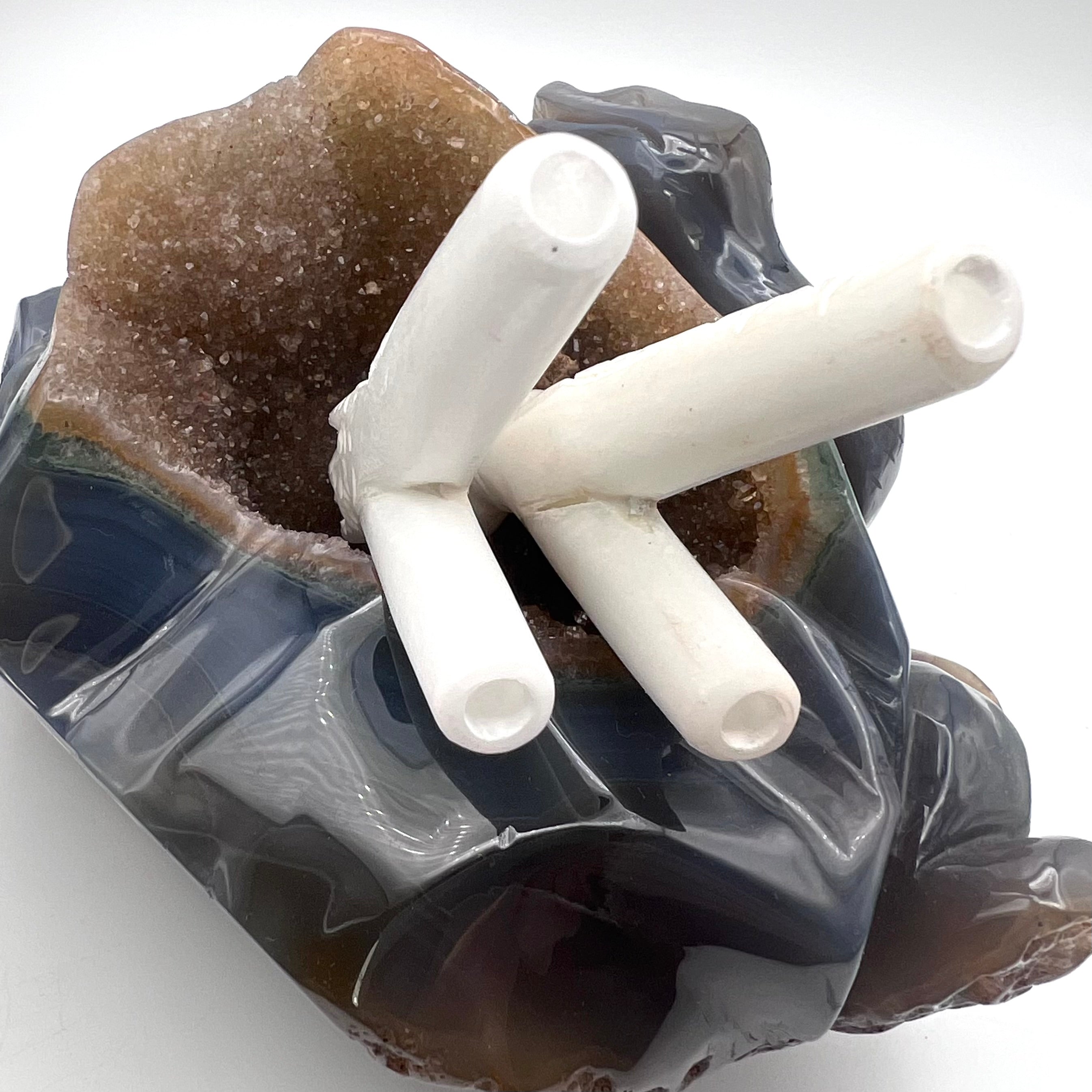 White Serpentine Stone Kuripe