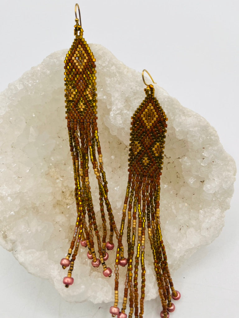 Native Earrings Brown