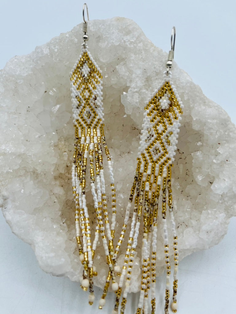 Native Earrings White