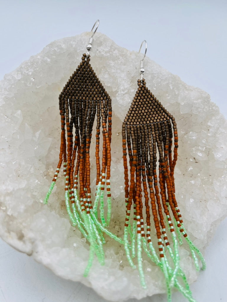 Sombra Earrings Brown