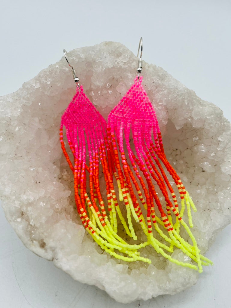 Sombra Earrings Pink