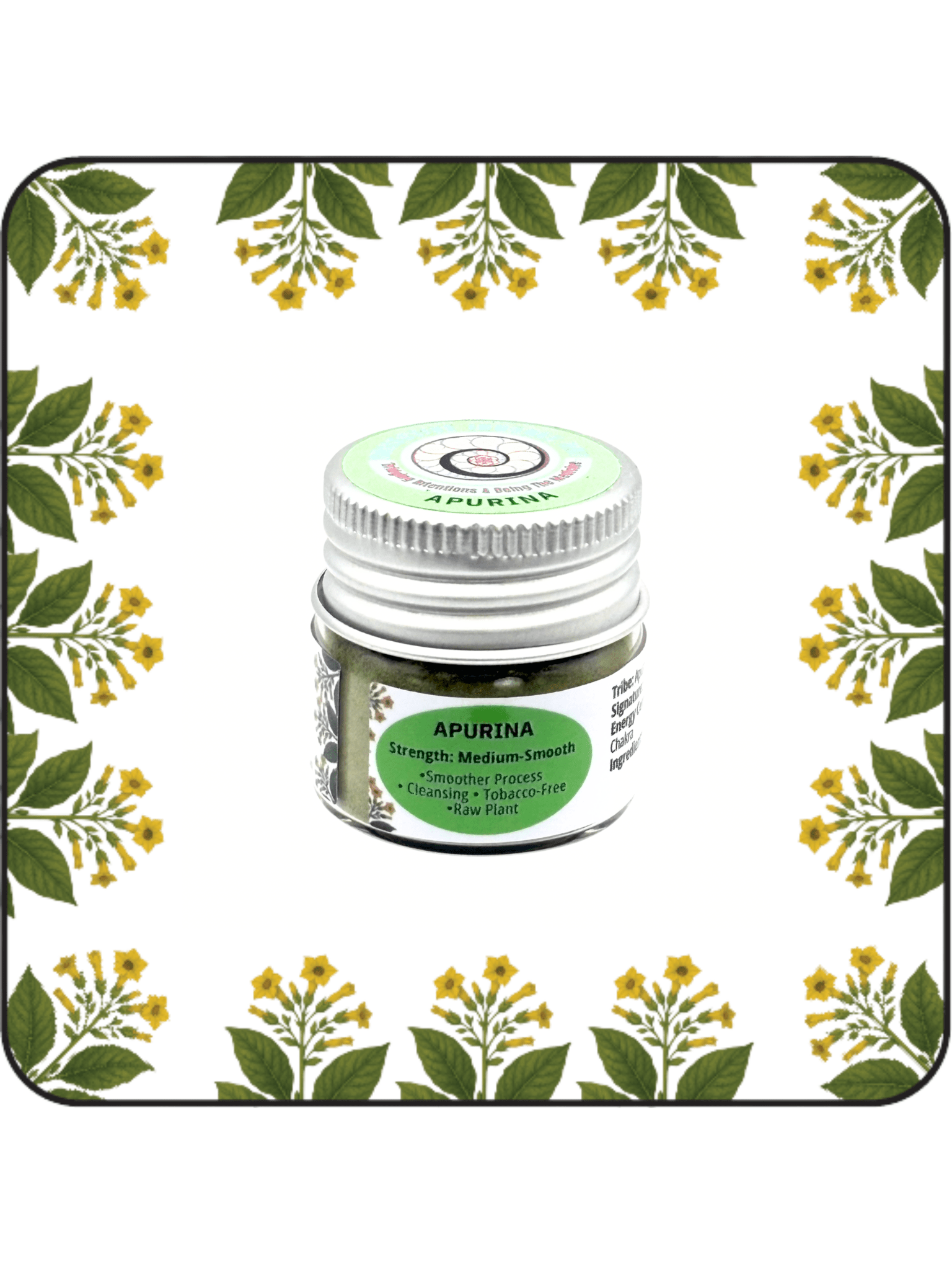 rapé tobacco Apurina Hapé Medicine for Cleansing and Calming |Collective Journey Art Small 0.25 oz)