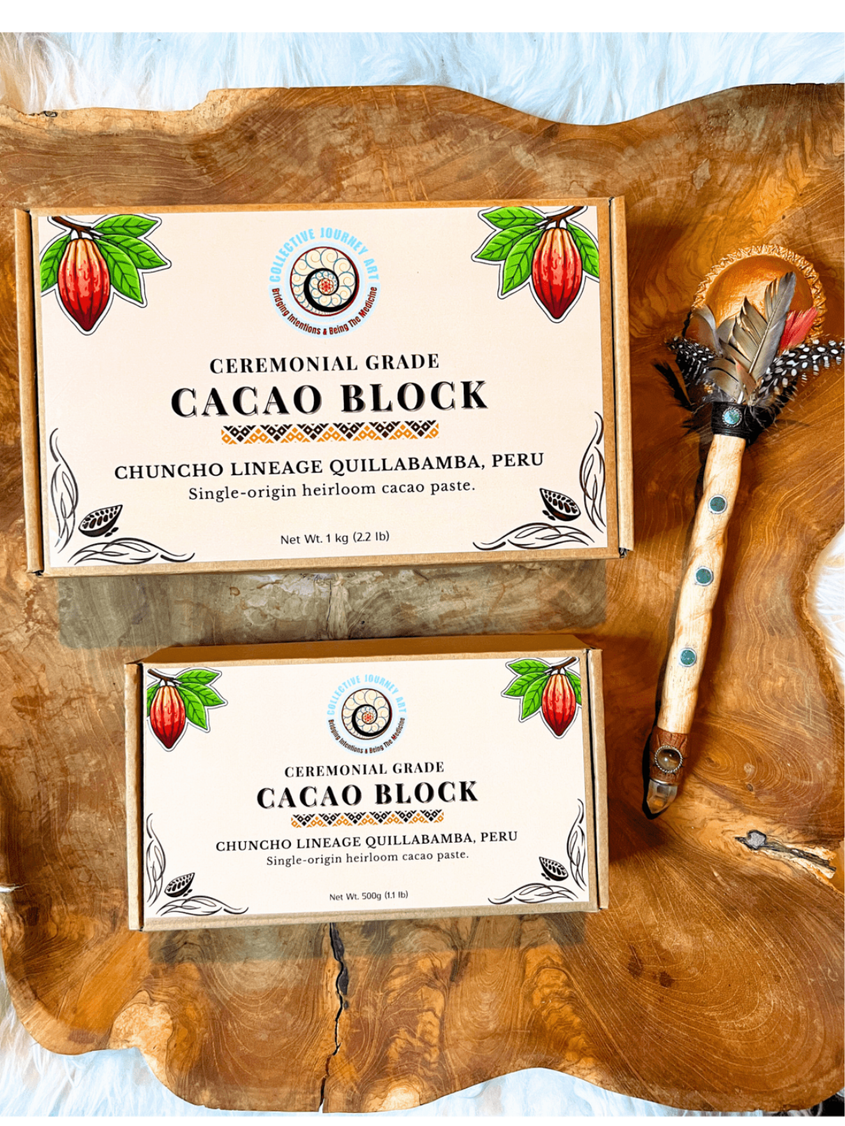 Chuncho Ceremonial Cacao Block | Sacred Valley Peru | Collective
