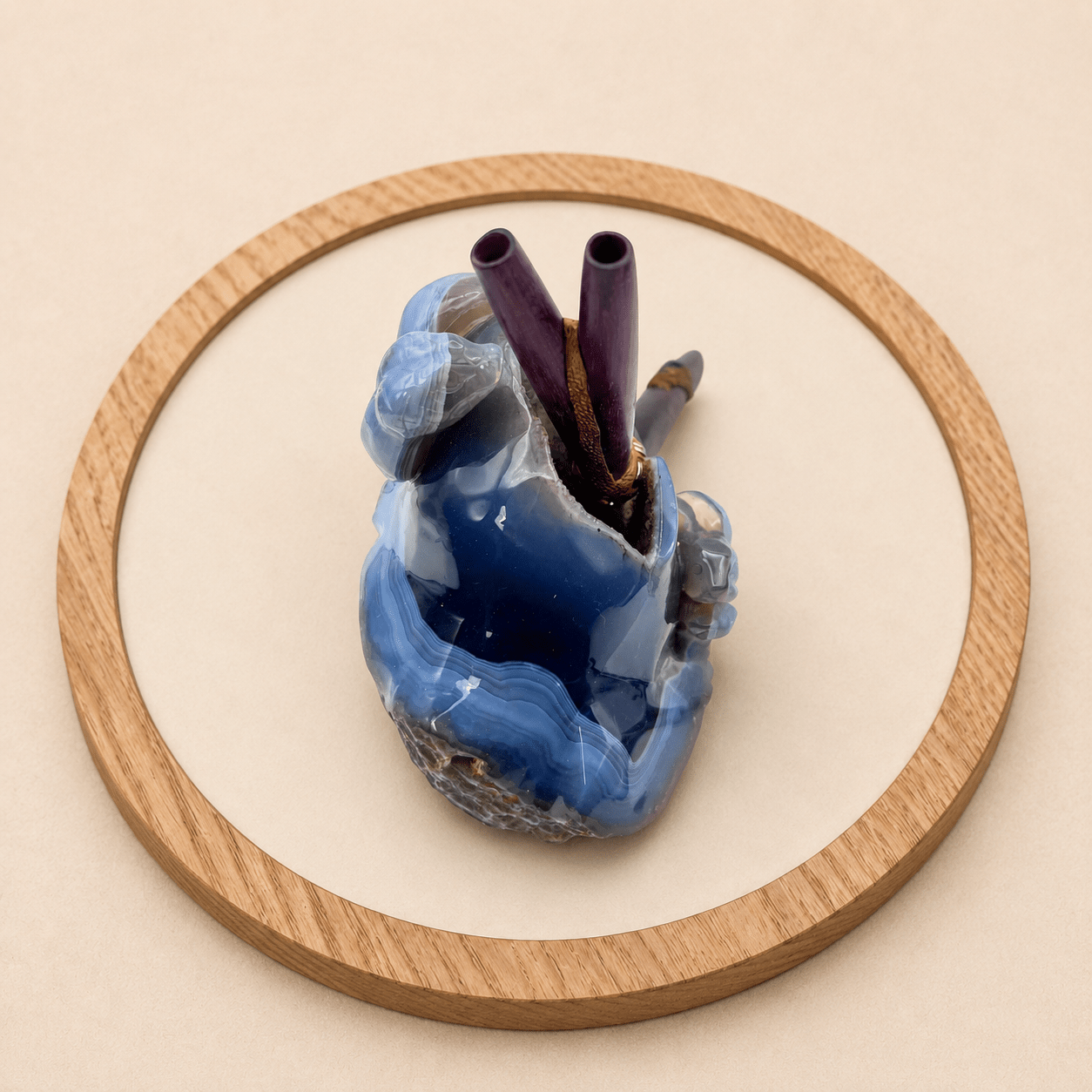 Double Snake Tepi | Handcrafted Double-Nostril Hapé Serving Applicator by Collective Journey Art