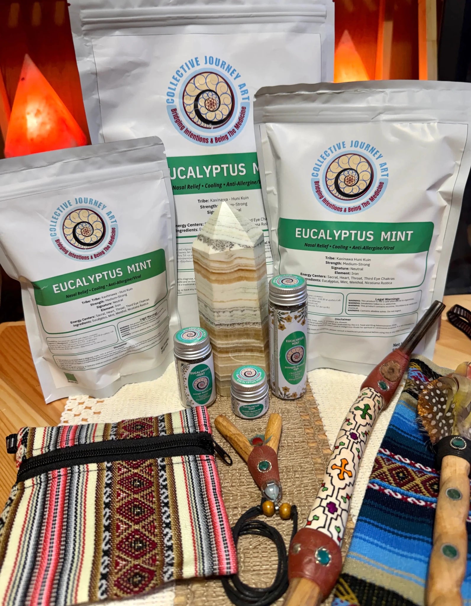 Hapé EUCALYPTUS-MINT Authentic Rapé by Collective Journey Art