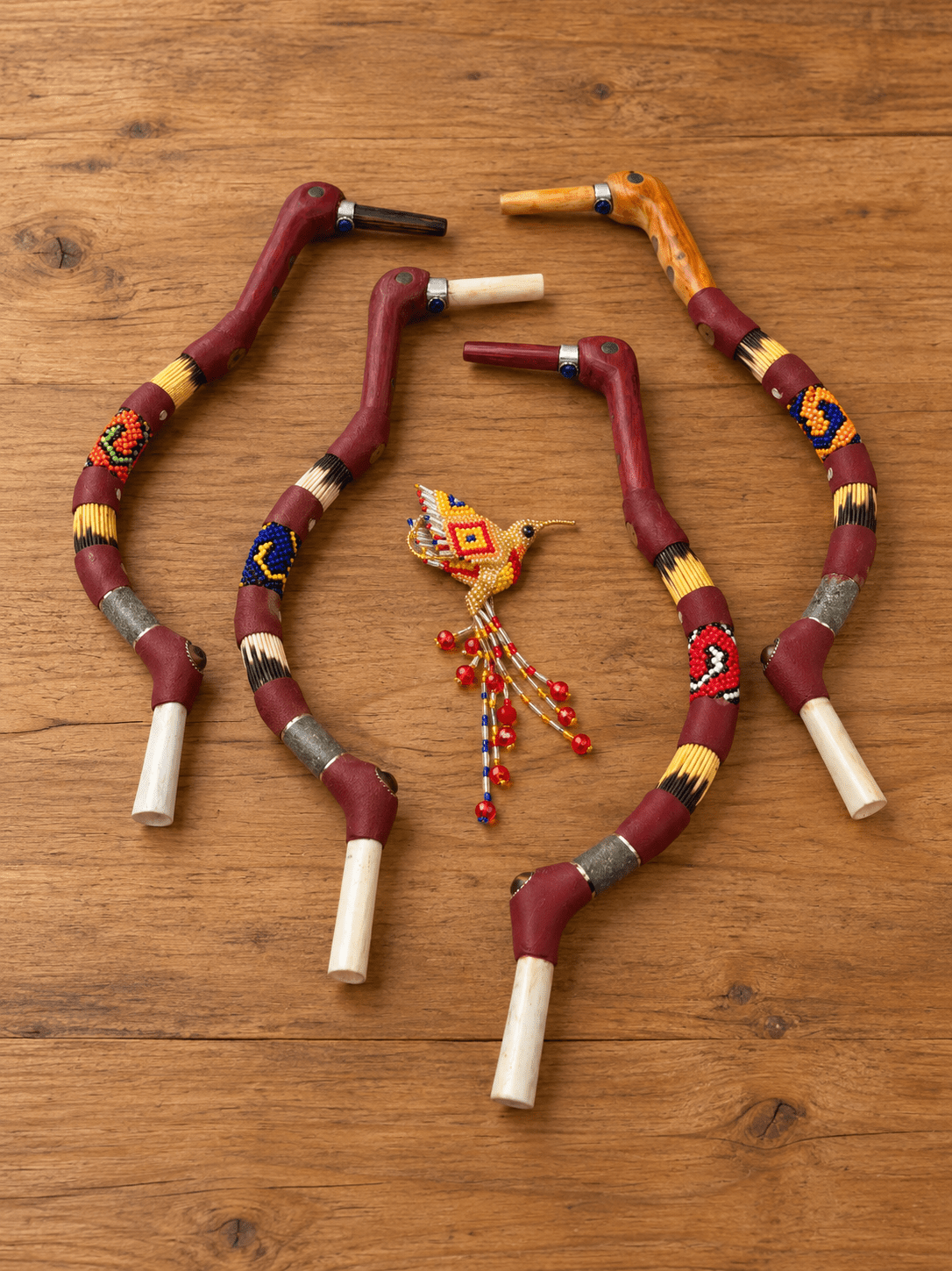 Hummingbird Tepi | Hapé Serving Applicator by Collective Journey Art