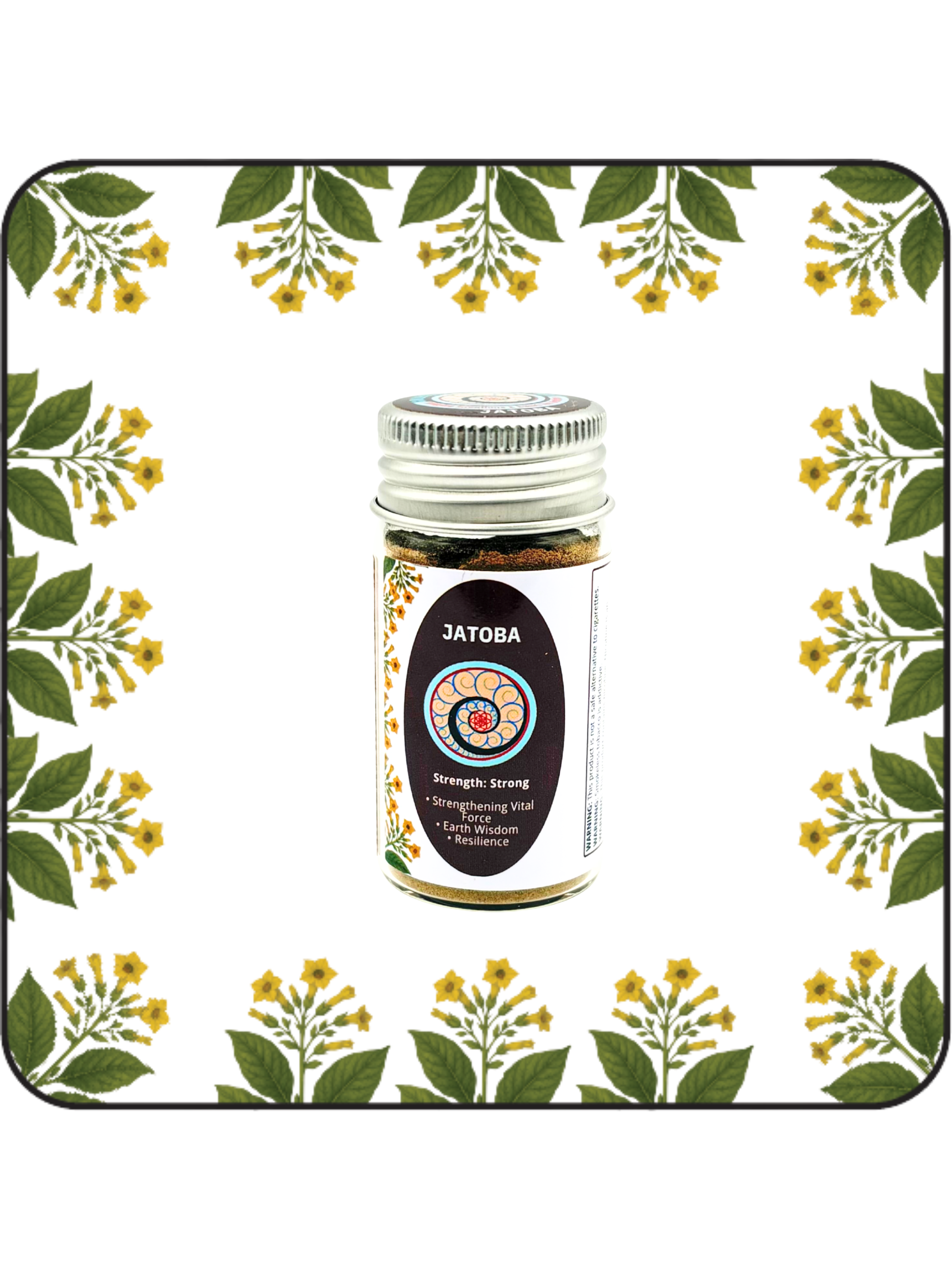 Jatobá hapé medium bottle (16g), strengthening blend for physical and energetic balance