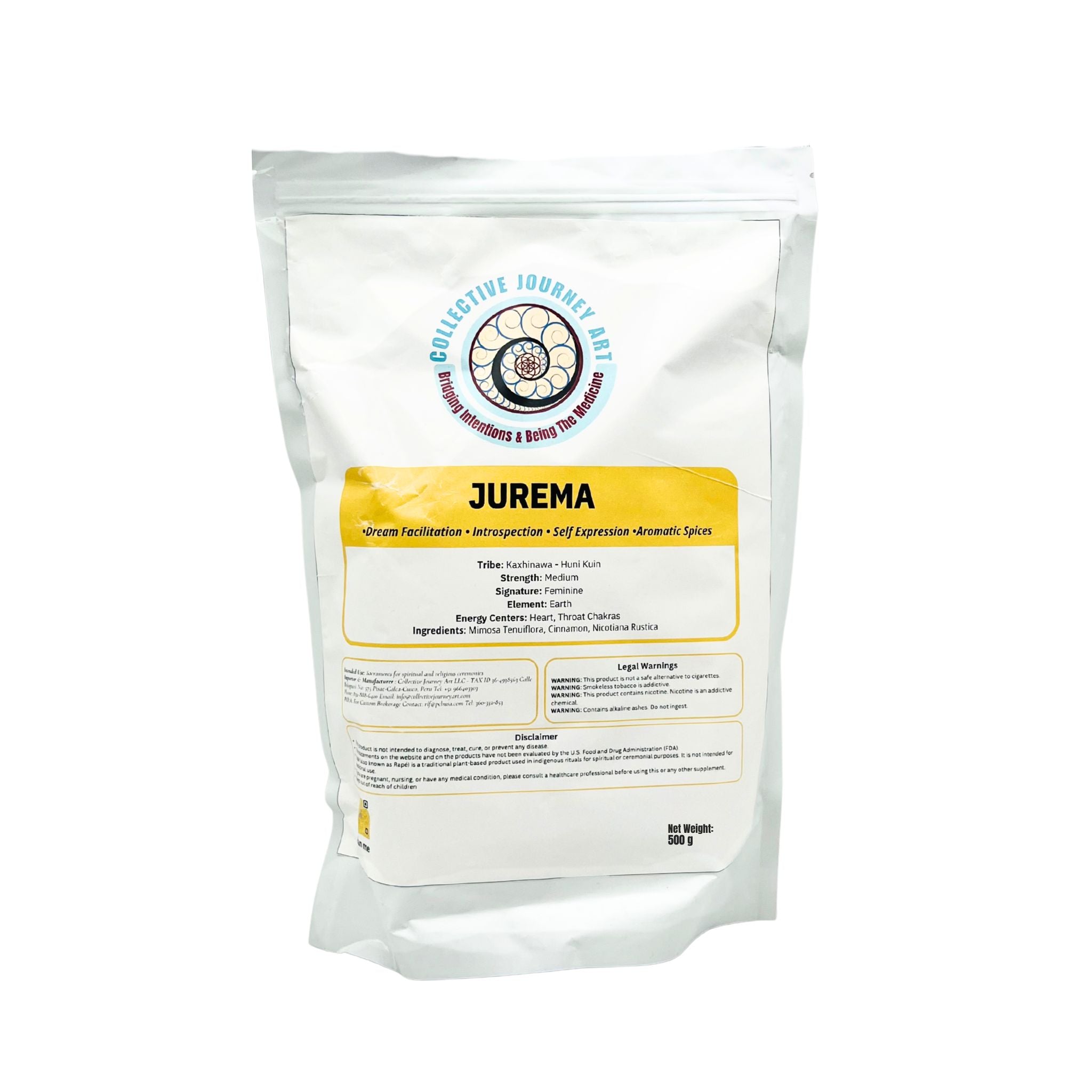 Jurema hapé 500g bulk, Amazonian blend supporting inner awareness and mental stillness