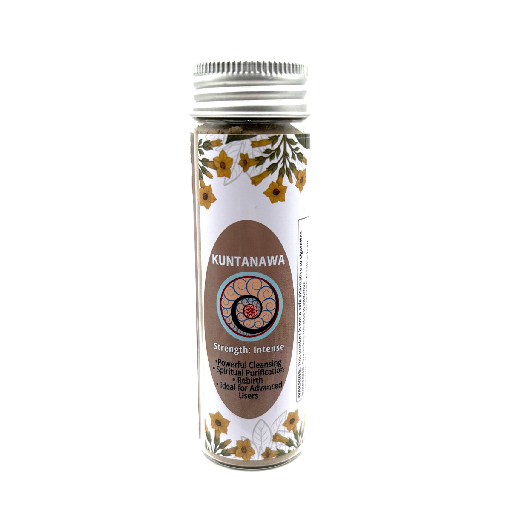 Kuntanawa Hapé Medicine Large Jar (32g) handcrafted by the Kuntanawa Tribe, known as the People of the Palm, for powerful cleansing and spiritual purification.