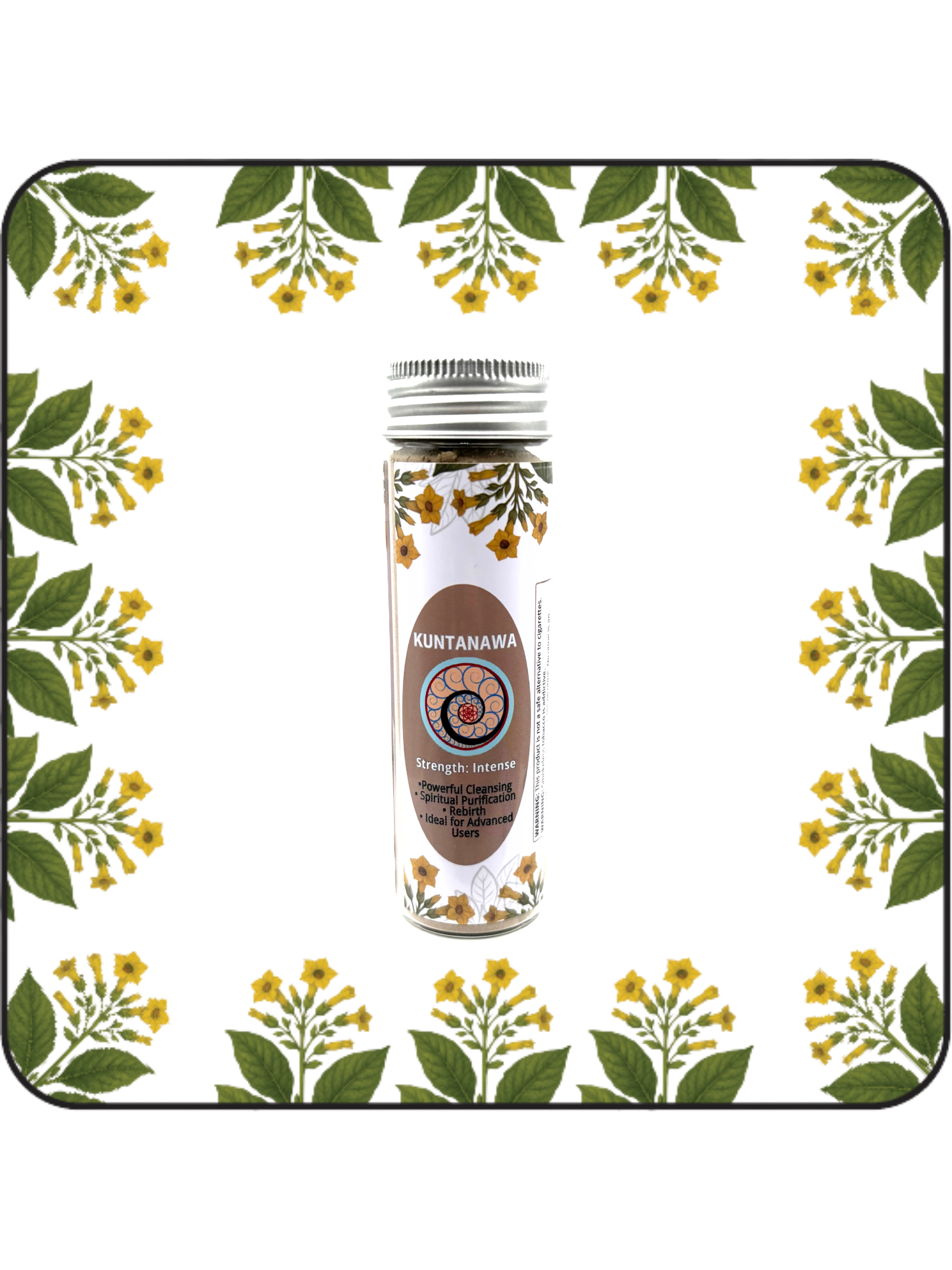 Kuntanawa hapé large bottle (32g), Amazonian blend for grounding and connection to natural rhythms