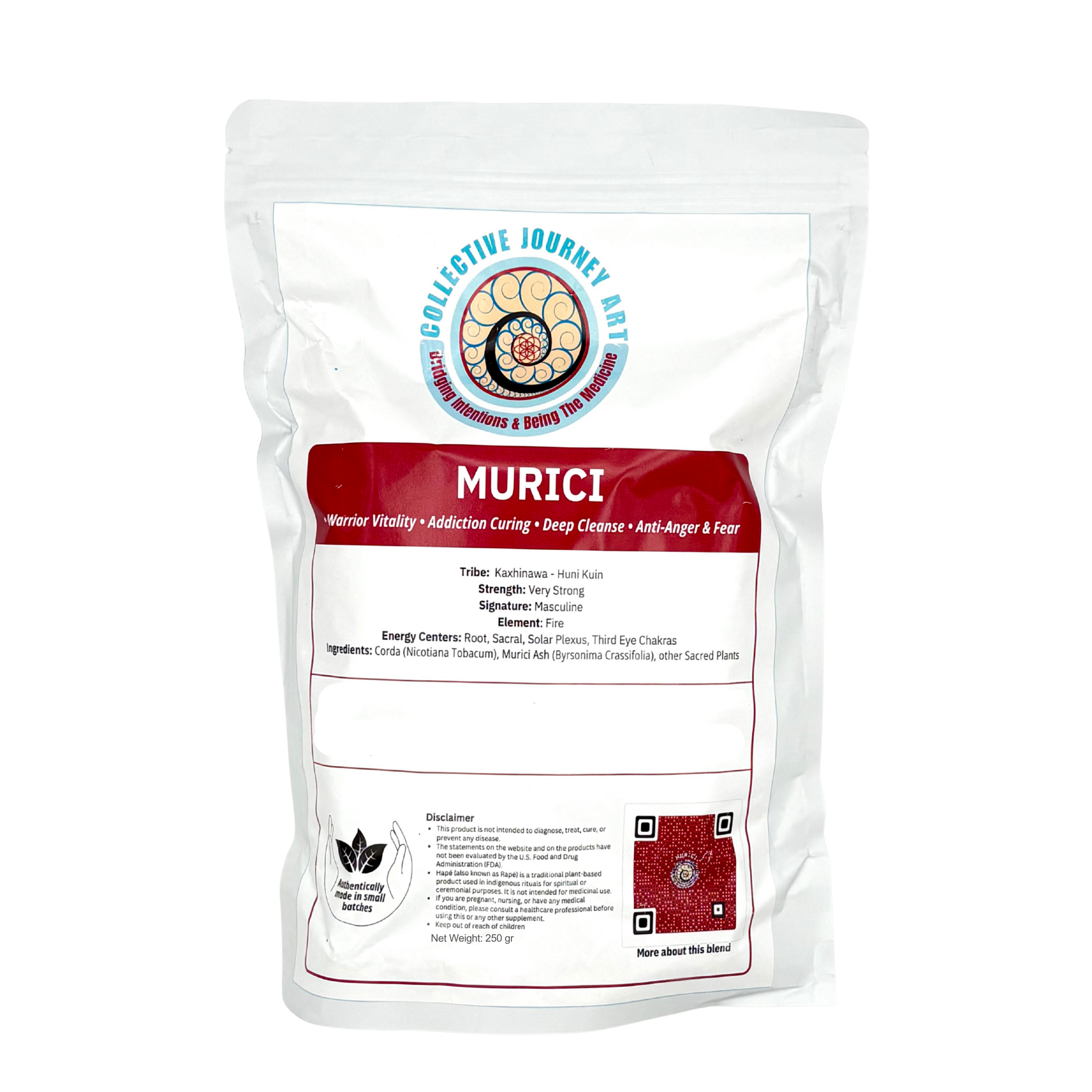 Murici hapé 250g bulk, soothing blend for grounding, relaxation, and balance