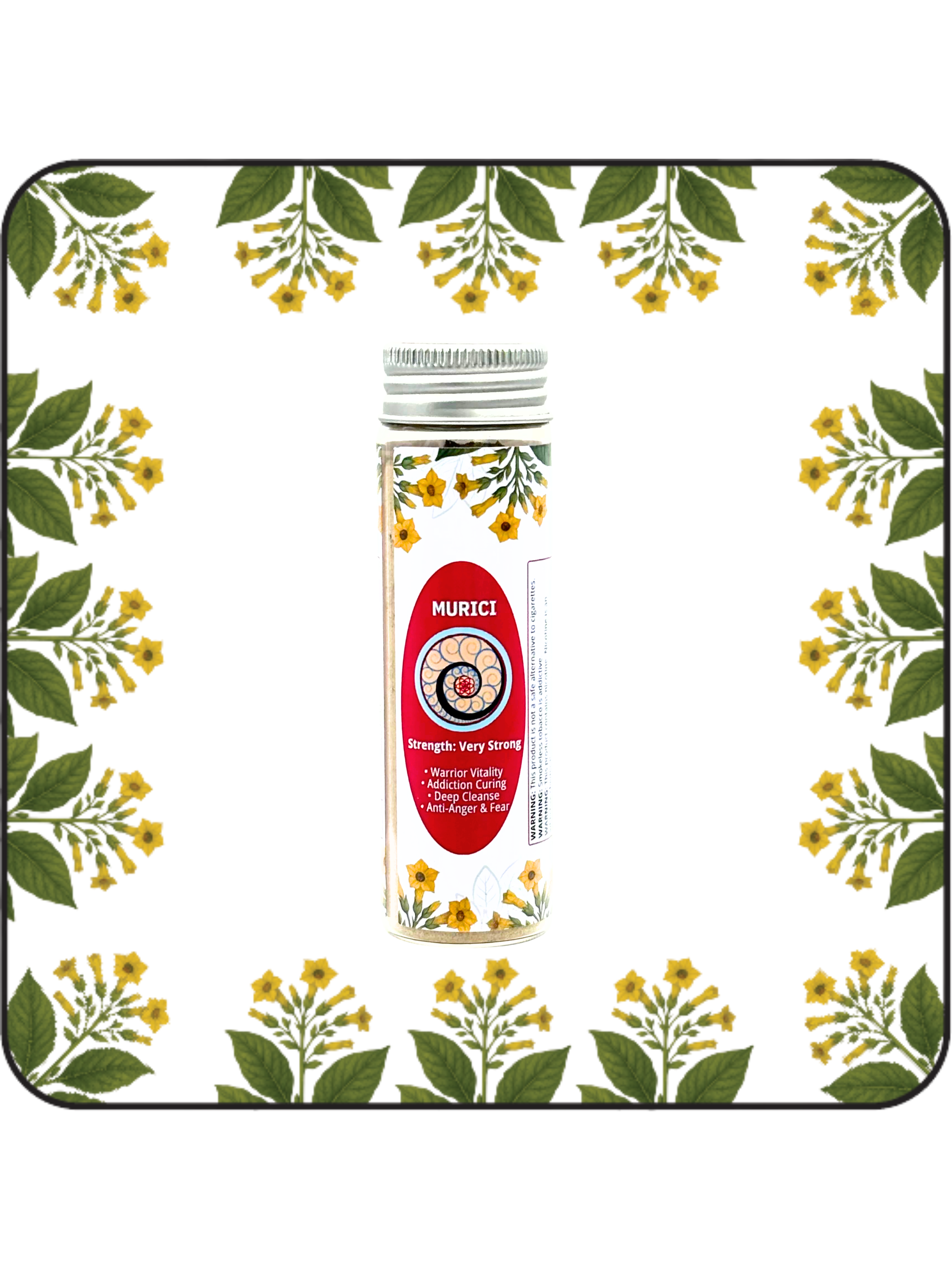 Large 32g Murici hapé (rapé) jar by Collective Journey Art – authentic Amazonian forest medicine blend.