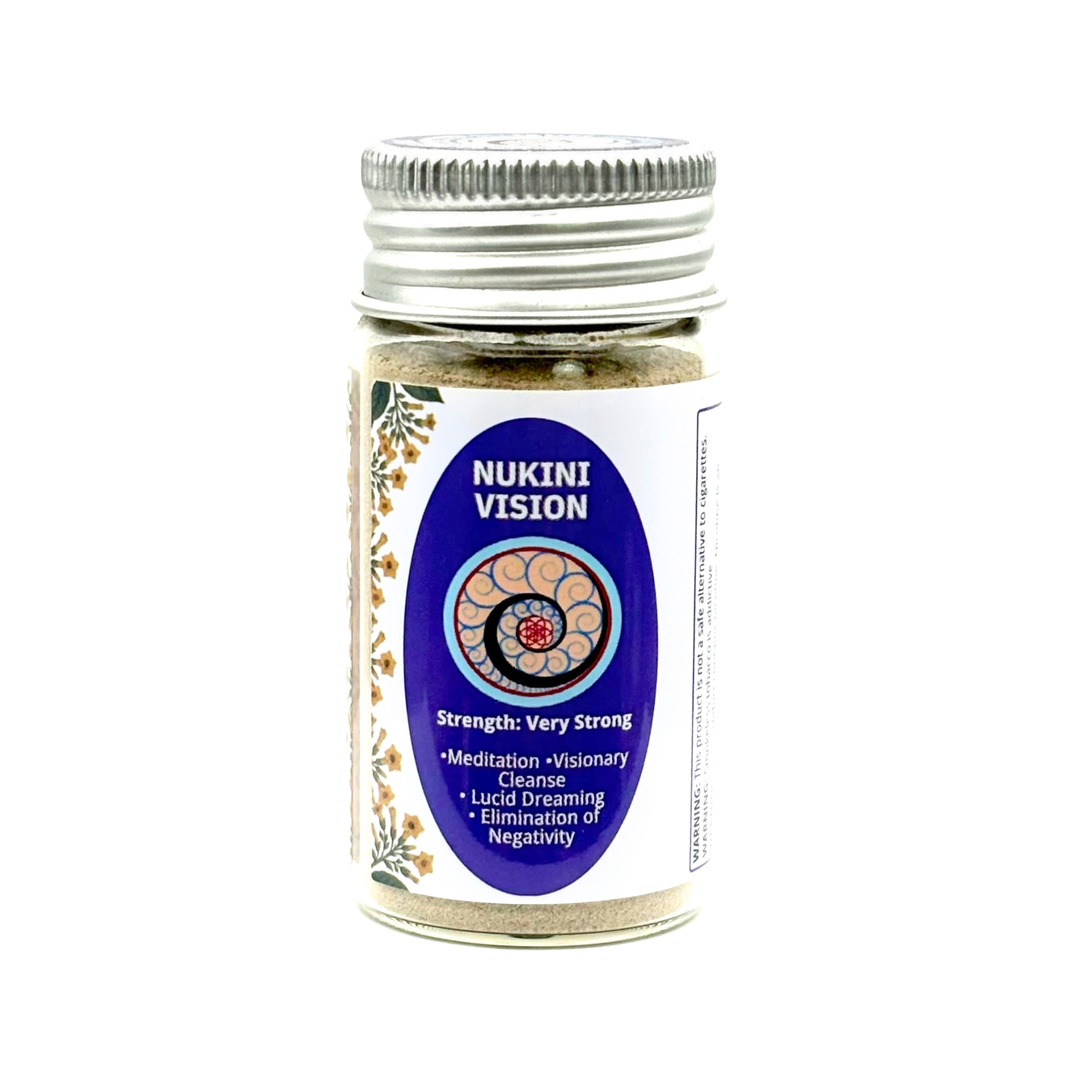 Nukini Vision Hapé in medium jar (16g) for meditation, vision cleansing, and lucid dreaming.