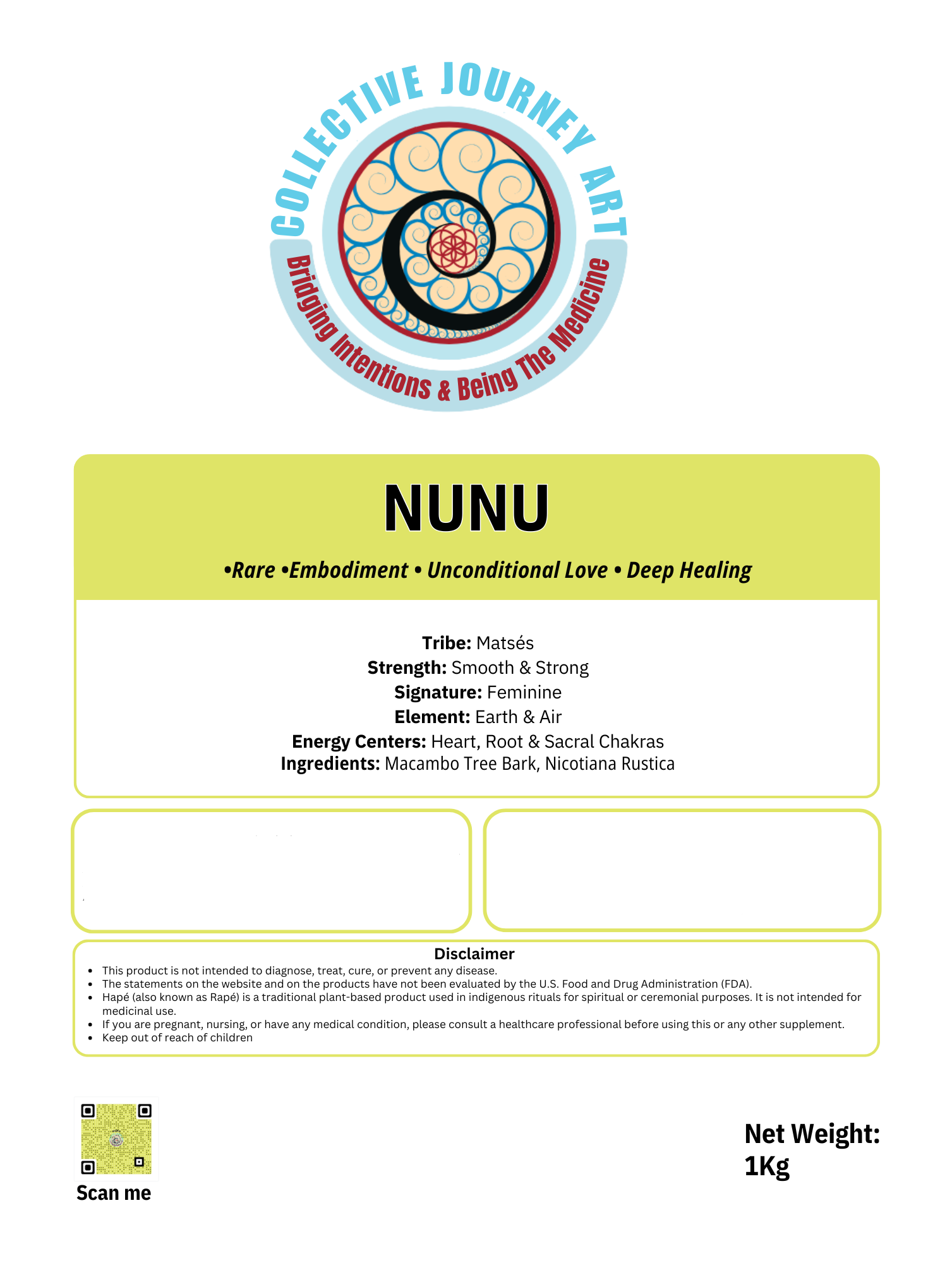 Hapé NUNU Authentic Rapé