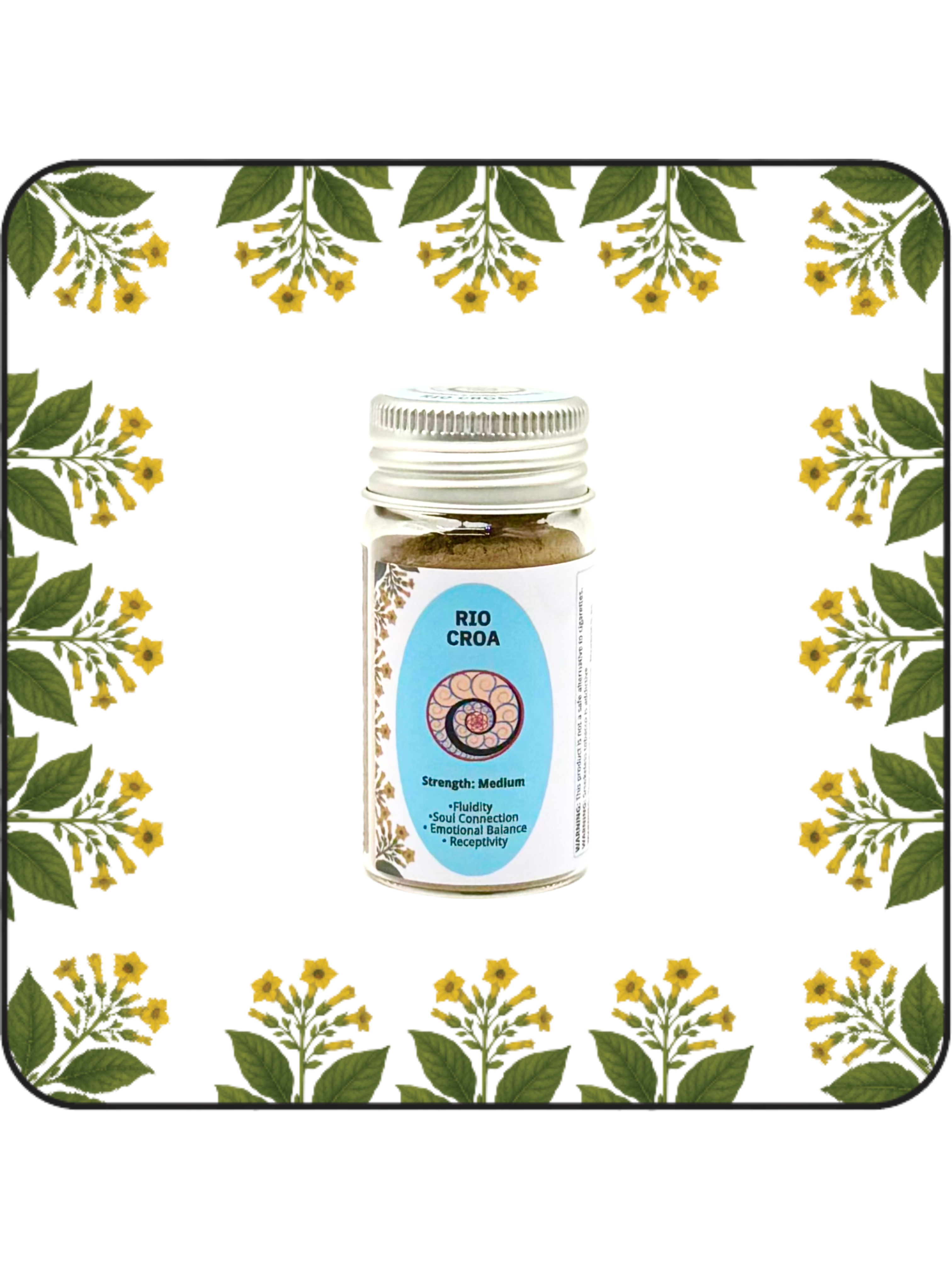 Rio Croa hapé medium bottle (16g), forest blend for focus and alignment