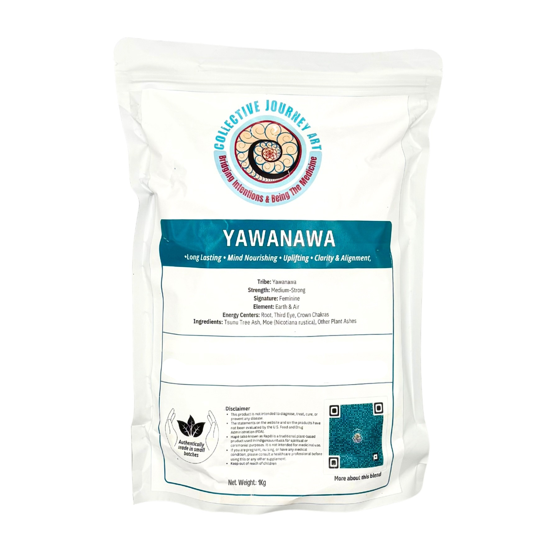 Bulk bag of Yawanawá Hapé Medicine for mental nourishment and uplifting.